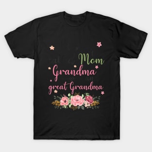 blessed to be called mom grandma and great grandma T-Shirt